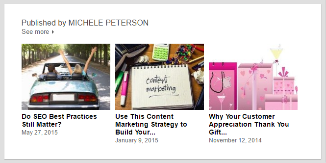Michele Peterson posts on LinkedIn
