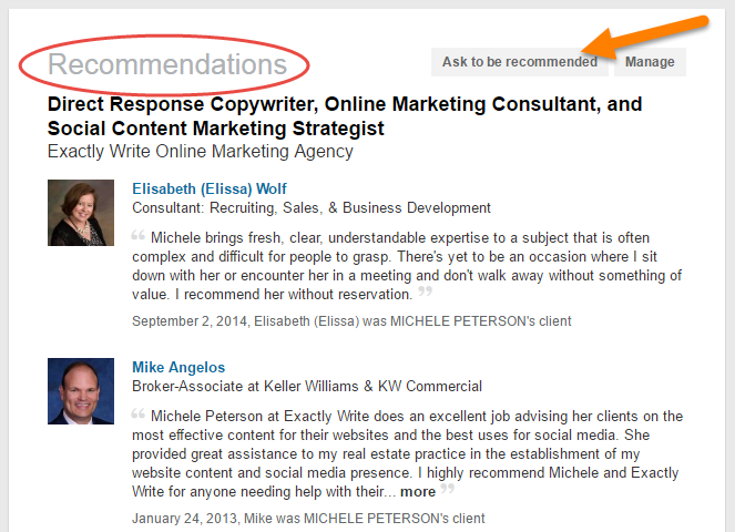 Michele Peterson recommendations on LinkedIn