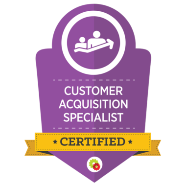 Michele Peterson earns Certified Customer Acquisition Specialist designation