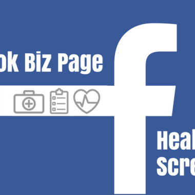 Facebook Biz Page Health Screening Offered