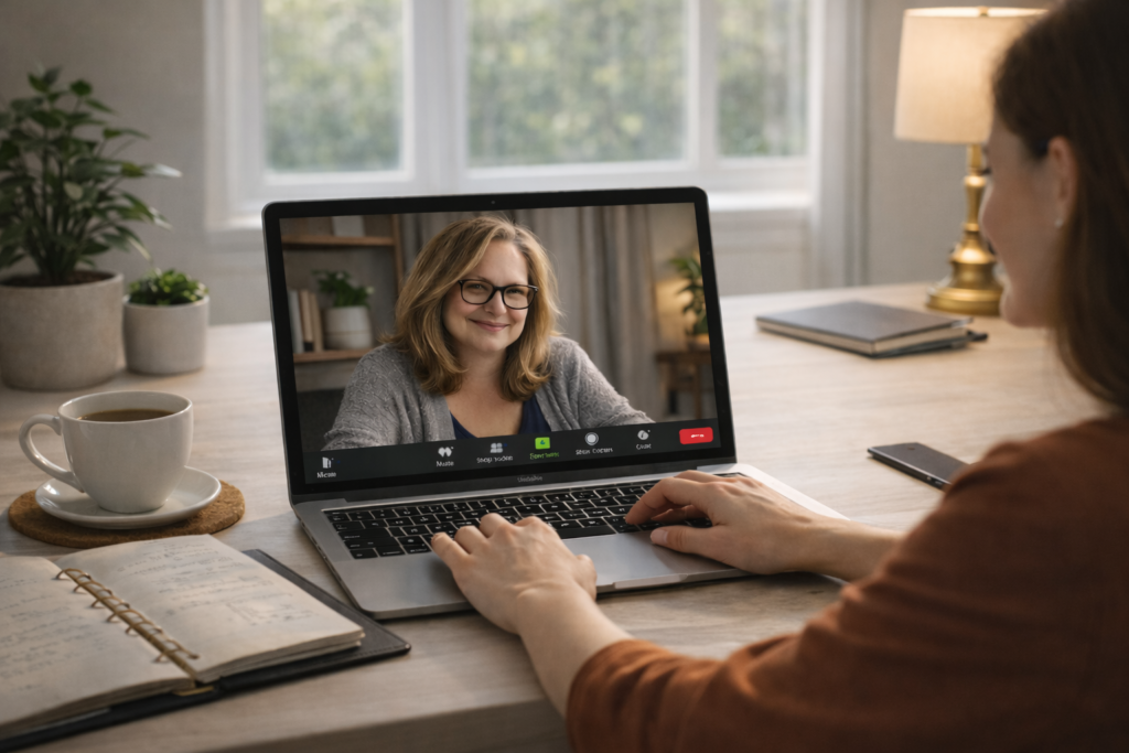 Brand Backbone™ Discovery Call - a video call on Zoom with Michele Peterson